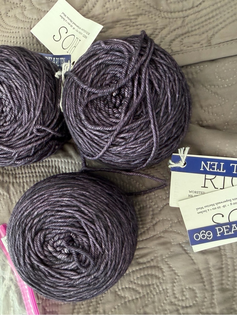 Malabrigo Rios Rich Colorworx Purple Worsted Yarn - 3 Balls